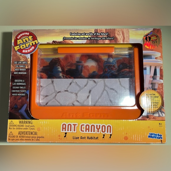 Genuine Brand Uncle Milton Ant Canyon ant farm. 5 piece set.Ages 6+ learning toy - Picture 8 of 8